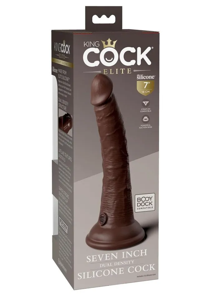 Female Sex Toys King Cock Elite Dual Density Silicone Dildo King Cock