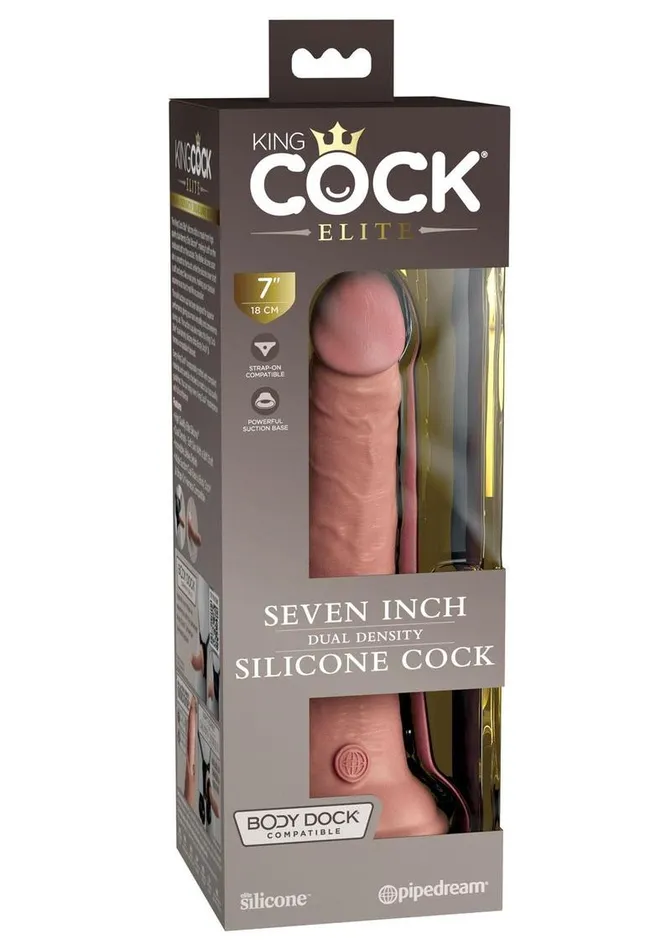 Female Sex Toys King Cock Elite Dual Density Silicone Dildo King Cock