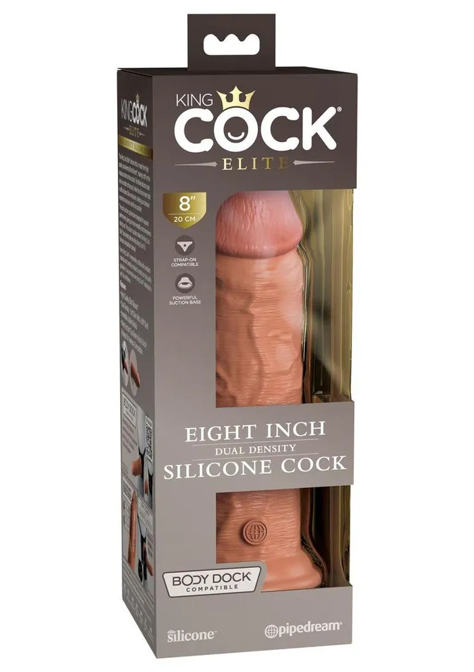 Female Sex Toys King Cock Elite Dual Density Silicone Dildo King Cock