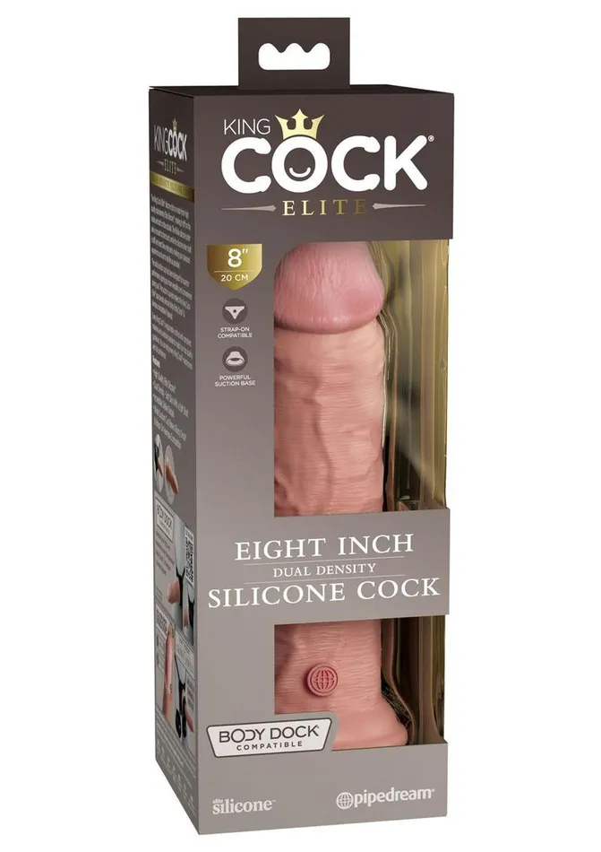 Female Sex Toys King Cock Elite Dual Density Silicone Dildo King Cock