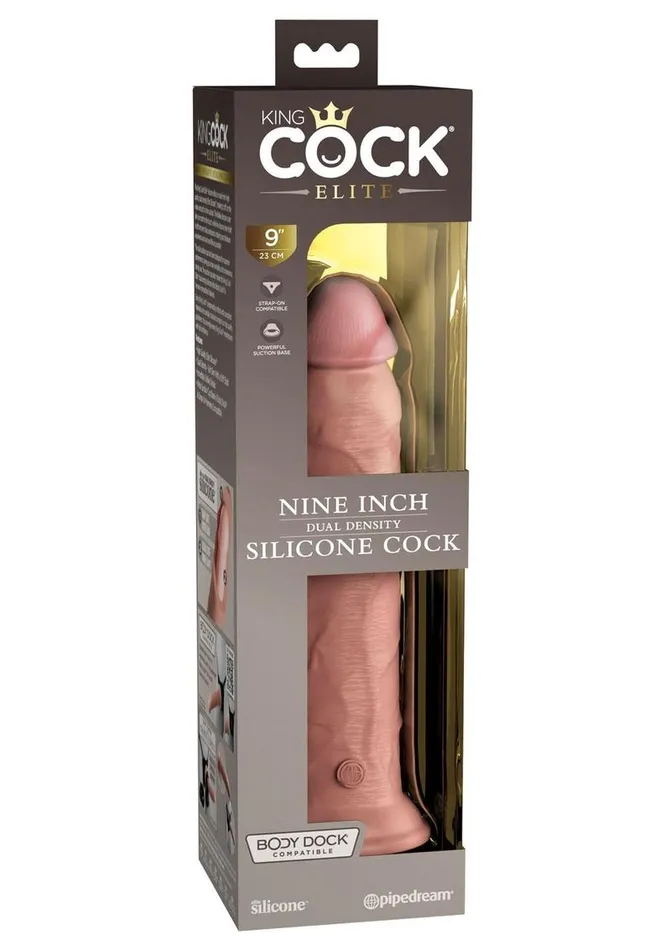 Female Sex Toys King Cock Elite Dual Density Silicone Dildo King Cock