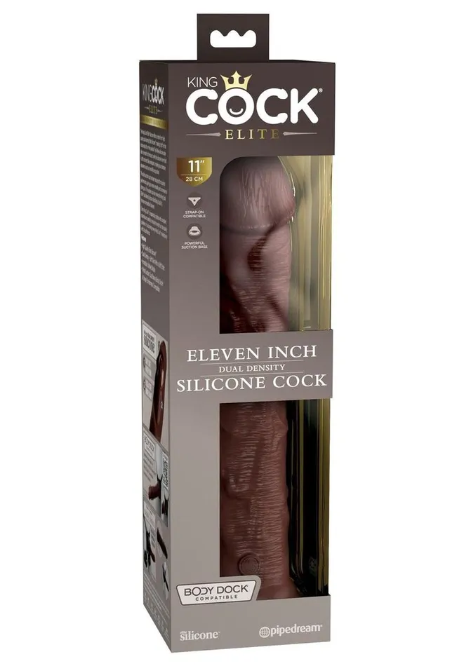 Female Sex Toys King Cock Elite Dual Density Silicone Dildo King Cock