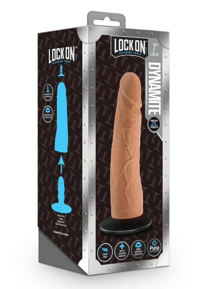 Female Sex Toys Lock On Lock On Dynamite Dildo with Suction Cup Adapter Female Sex Toys Lock On Lock On Dynamite Dildo with Suction Cup Adapter