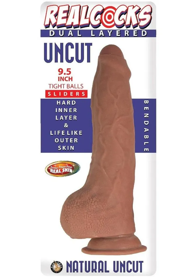 Female Sex Toys Realcocks Realcocks Dual Layered Uncut Slider with Tight Balls