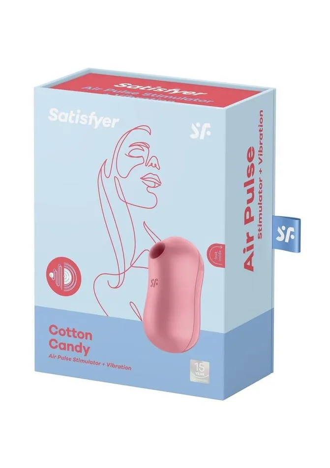 Female Sex Toys Satisfyer Satisfyer Cotton Candy Rechargeable Silicone Clitoral Stimulator