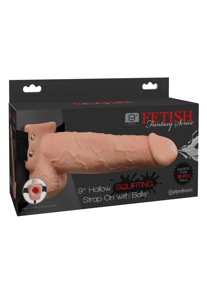 Fetish Fantasy Series Female Sex Toys Fetish Fantasy Series Hollow Squirting StrapOn Dildo with Balls and Harness Fetish Fantasy Series Female Sex Toys Fetish Fantasy Series Hollow Squirting StrapOn Dildo with Balls and Harness