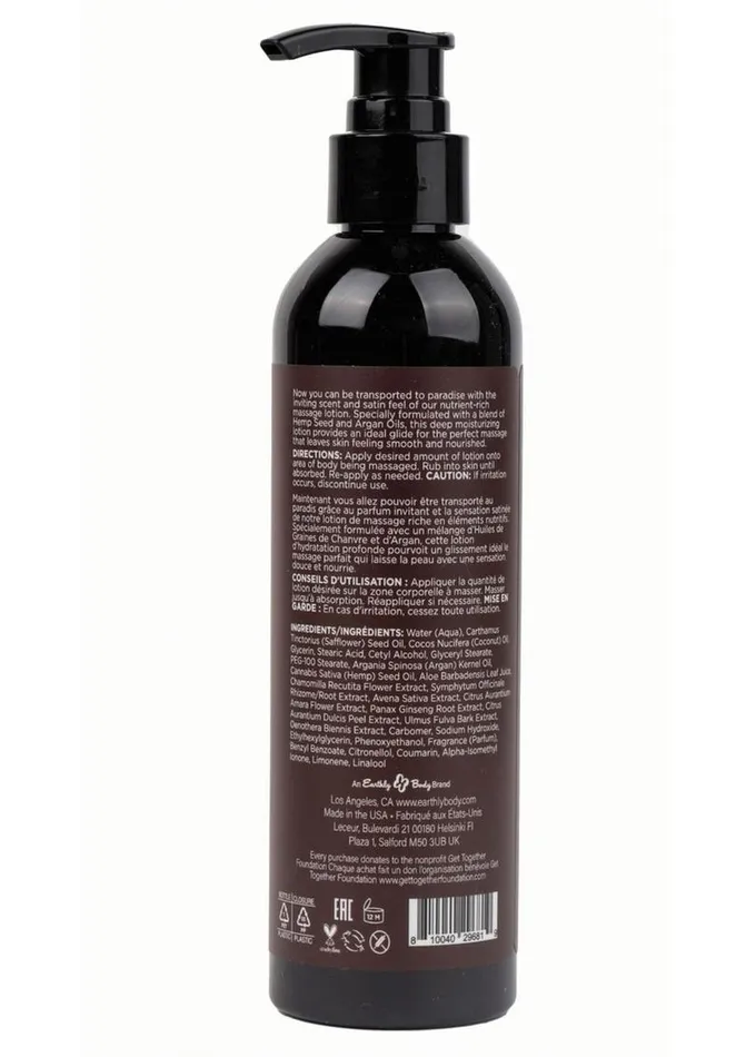 Hemp Seed Body Care Couples Hemp Seed Massage Lotion Kashmir Musk