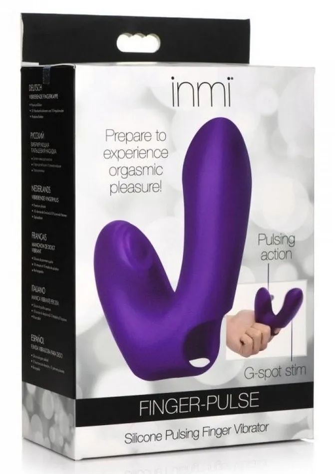 Inmi Finger Pulse Rechargeable Silicone Finger Vibrator Inmi Female Sex Toys