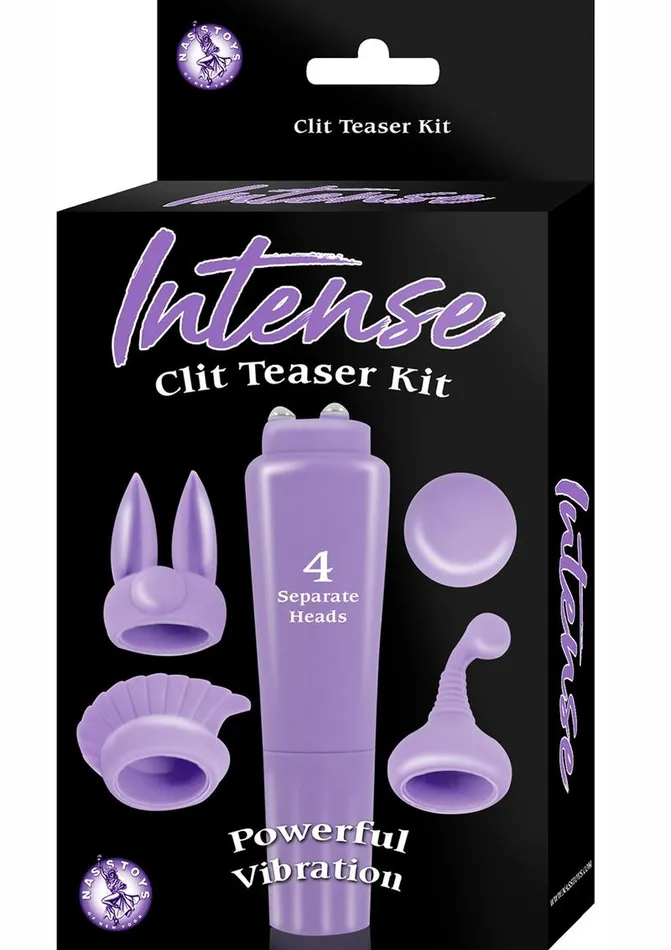 Intense Female Sex Toys Intense Clit Teaser Kit Mini Vibrator with Silicone Attachments Intense Female Sex Toys Intense Clit Teaser Kit Mini Vibrator with Silicone Attachments