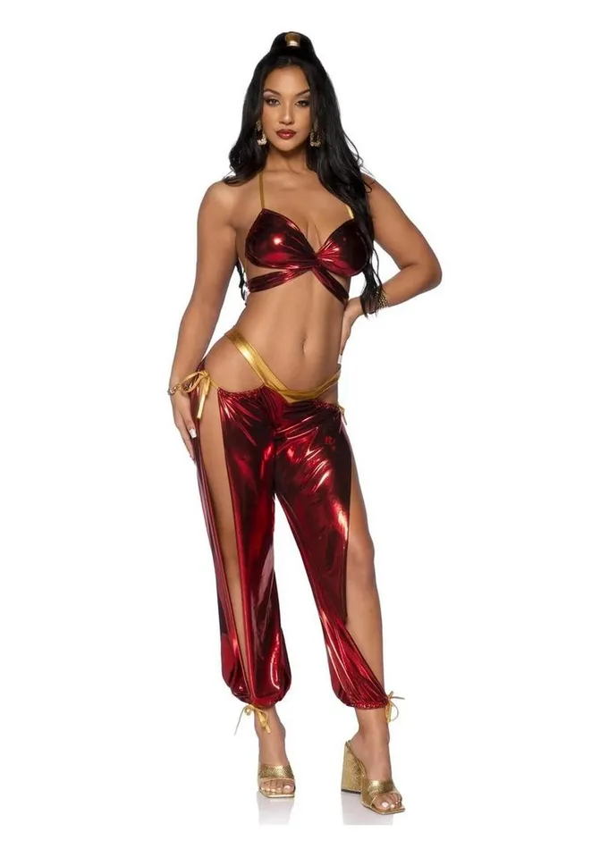 Leg Avenue Male Sex Toys Leg Avenue Ruby Desert Princess Lame Bikini Top and Split Leg CutOut Harem Pants with Side Ties Leg Avenue Male Sex Toys Leg Avenue Ruby Desert Princess Lame Bikini Top and Split Leg CutOut Harem Pants with Side Ties