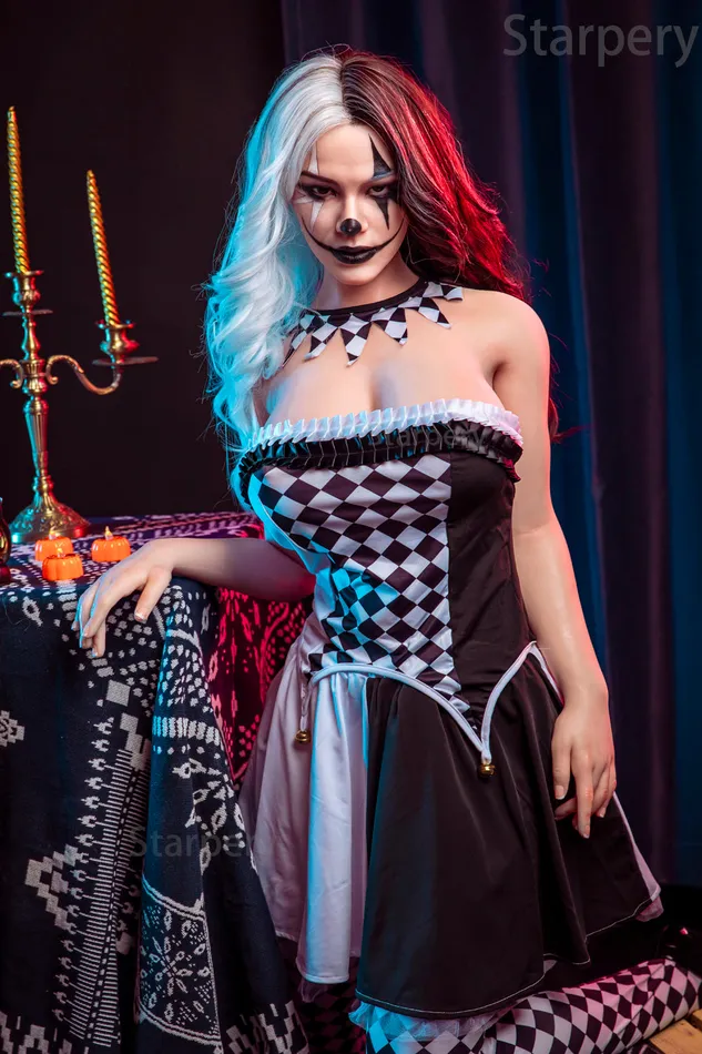 Male Sex Toys 163cm5ft4 Gcup Silicone Head Halloween Clown Sex Doll Oksana Starpery Doll Male Sex Toys 163cm5ft4 Gcup Silicone Head Halloween Clown Sex Doll Oksana Starpery Doll