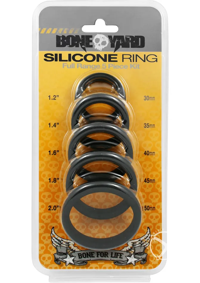 Male Sex Toys Boneyard Boneyard Silicone Ring Cock Rings Full Range Kit