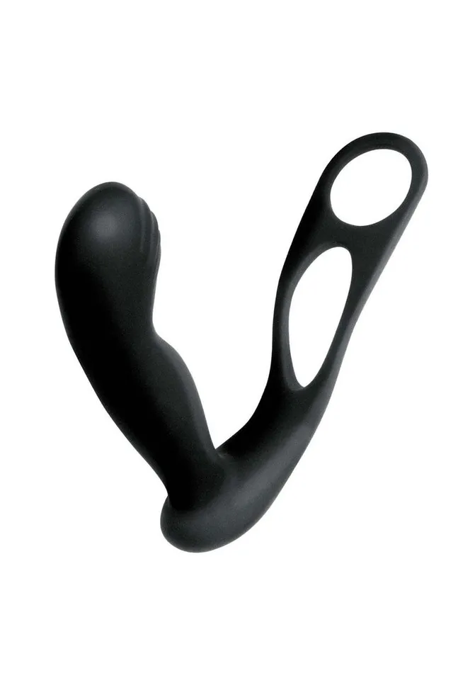 Male Sex Toys Butts Up Butts Up Rechargeable Silicone Prostate Massager with Scrotum and Cock Ring