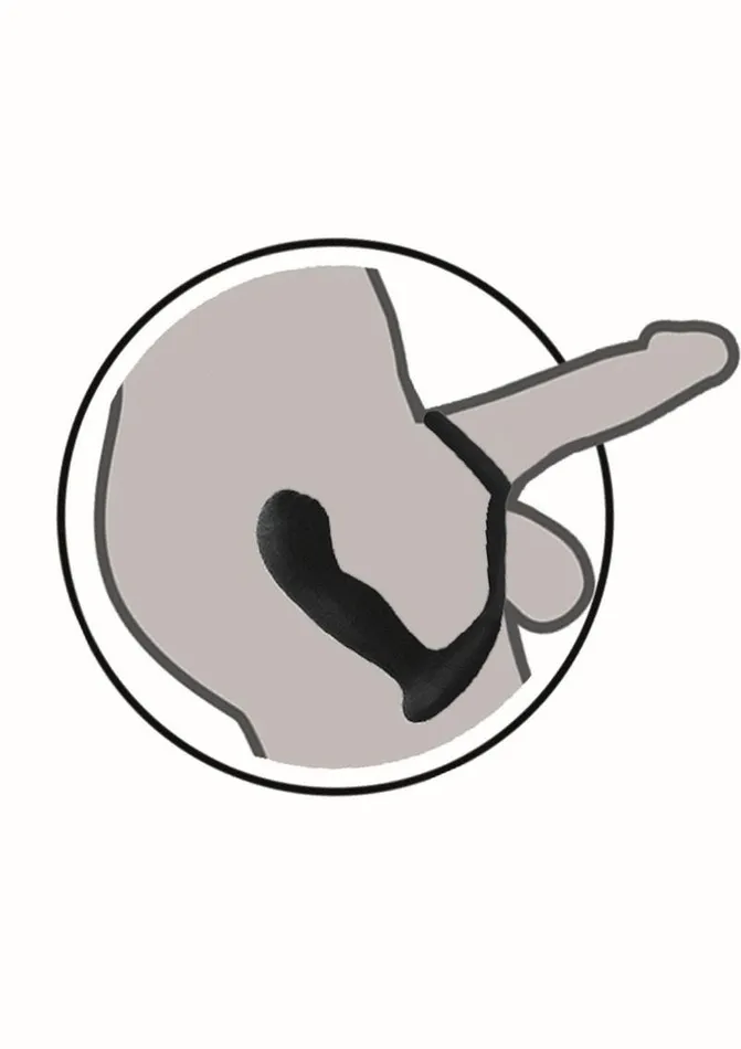 Male Sex Toys Butts Up Butts Up Rechargeable Silicone Prostate Massager with Scrotum and Cock Ring