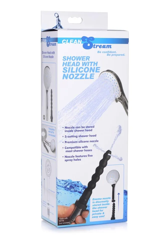 Male Sex Toys Cleanstream Cleanstream Shower Head with Silicone Nozzle