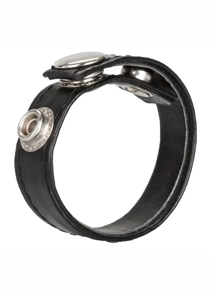 Male Sex Toys Rings Leather 3 Snap Ring Cock