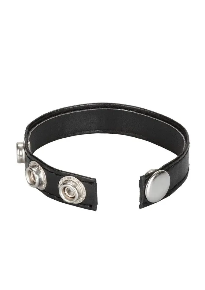 Male Sex Toys Rings Leather 3 Snap Ring Cock