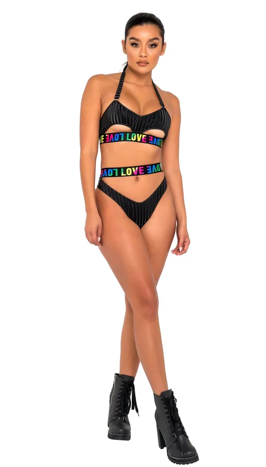 Male Sex Toys Roma 6147 Pride HighWaisted Shorts with Cutout Panel