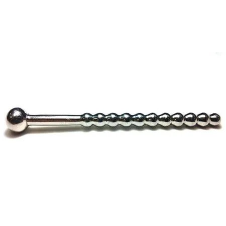 Male Sex Toys Rouge Group LTD Rouge Beaded Urethral Sound wStopper