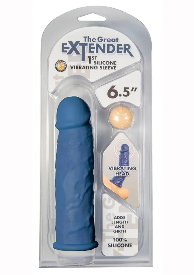 Male Sex Toys The Great Extender Great Extender 1st Silicone Vibrating Sleeve