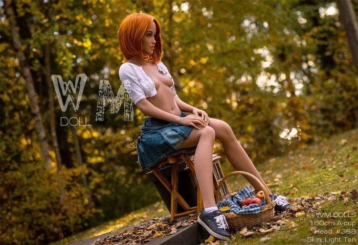 Male Sex Toys WM Doll US In Stock 160cm5ft3 ACup New Small Boobs TPE Sex Doll with 368 Head