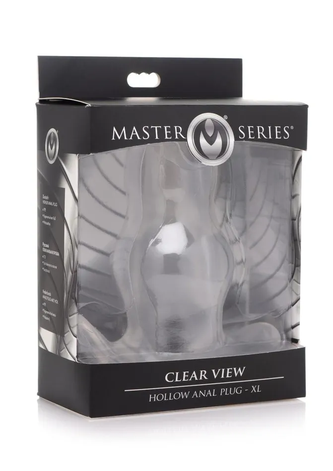 Master Series Male Sex Toys Master Series Clear View Hollow Anal Plug