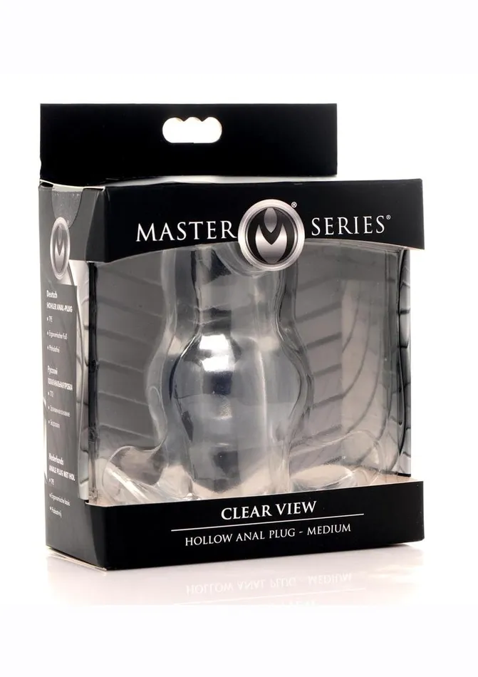 Master Series Male Sex Toys Master Series Clear View Hollow Anal Plug