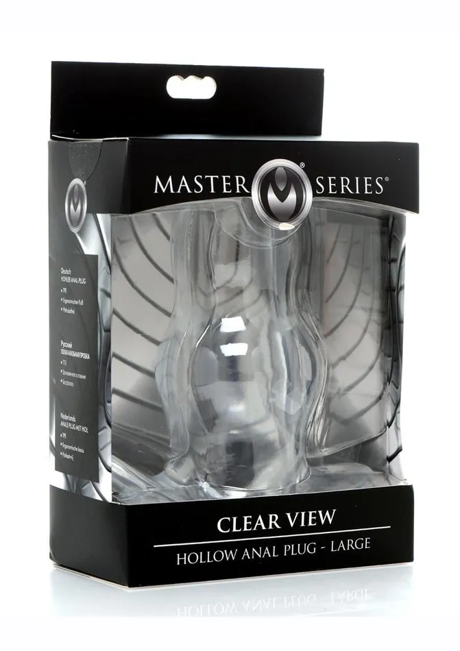 Master Series Male Sex Toys Master Series Clear View Hollow Anal Plug