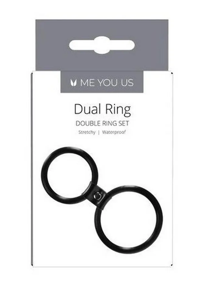 Me You Us Male Sex Toys ME YOU US Dual Ring Silicone Cock Ring