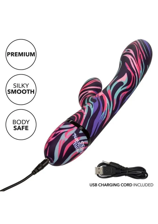 Naughty Bits Menage A Moi Silicone Rechargeable Dual Wand Naughty Bits Female Sex Toys