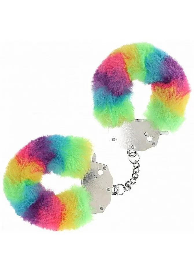 Ouch Couples Ouch HeavyDuty Fluffy Handcuffs Multicolor 1