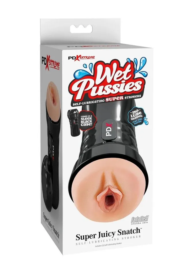 Pdx Extreme Wet Pussies Super Juicy Snatch Self Lubricating Stroker Pipedream Extreme Toyz Male Sex Toys
