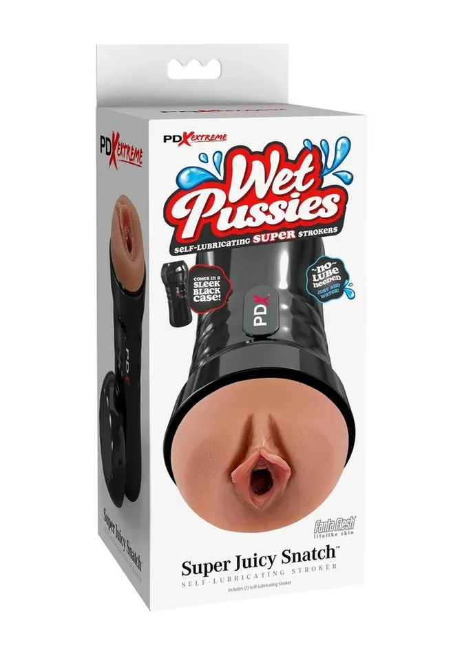 Pdx Extreme Wet Pussies Super Juicy Snatch Self Lubricating Stroker Pipedream Extreme Toyz Male Sex Toys
