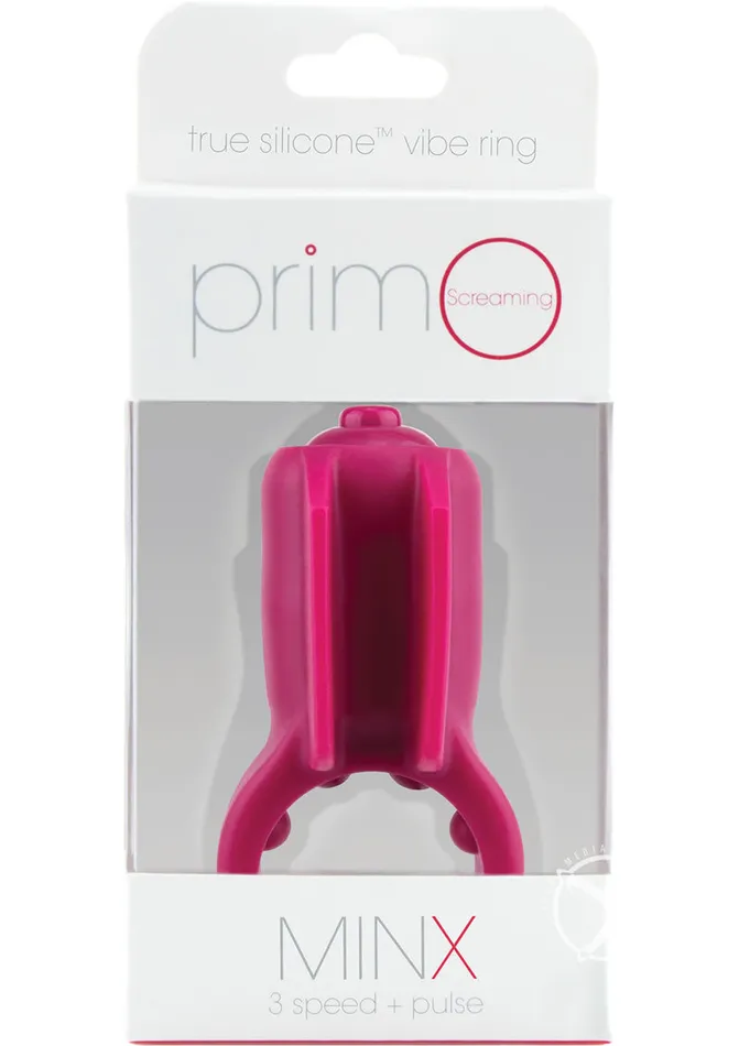 Primo Minx True Silicone Vibrating Cock Ring Waterproof PrimO Male Sex Toys Primo Minx True Silicone Vibrating Cock Ring Waterproof PrimO Male Sex Toys