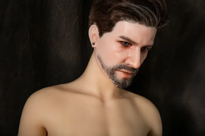 QiTa Doll Male Sex Toys Silicone Head Male Sex Doll Mike