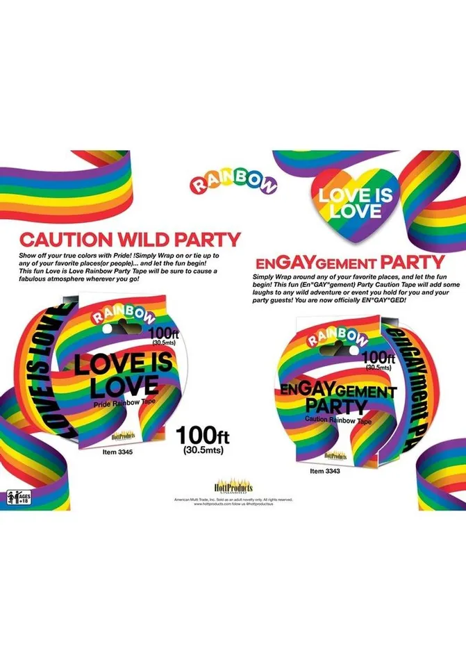 Rainbow Vibrators Love Is Love Rainbow Tape
