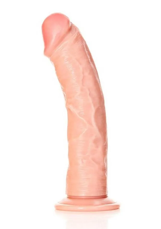 Real Rock Female Sex Toys Realrock Curved Realistic Dildo with Suction Cup
