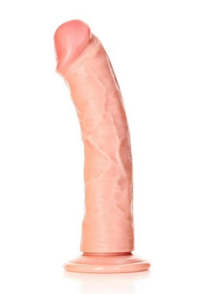 Real Rock Female Sex Toys Realrock Curved Realistic Dildo with Suction Cup