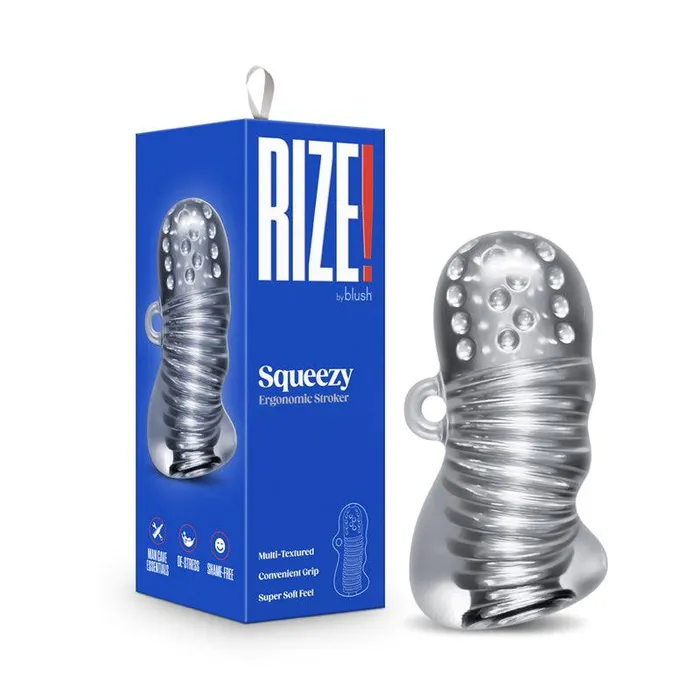 RIZE Squeezy Ergonomic Stroker Magic Silk Male Sex Toys
